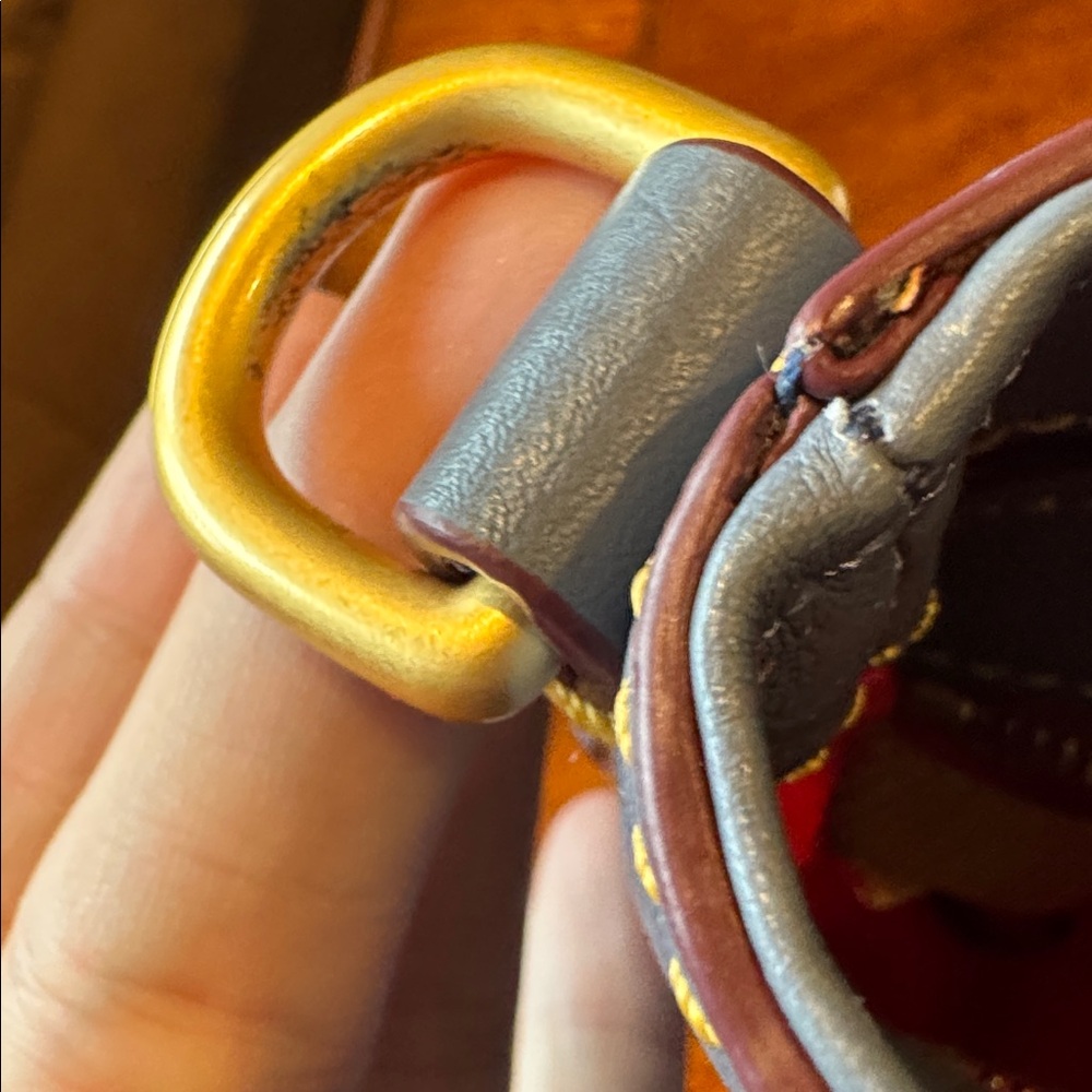 Dooney and Bourke Large Florentine Satchel Steel Blue - Picture 11 of 14